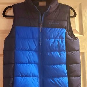 Columbia Boys Blue Powder Lite Puffer Quilted Vest Size M